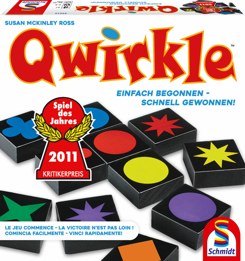 Schmidt Spiele Qwirkle, family game, board game, role-playing game, 2 to 4 players, 49014