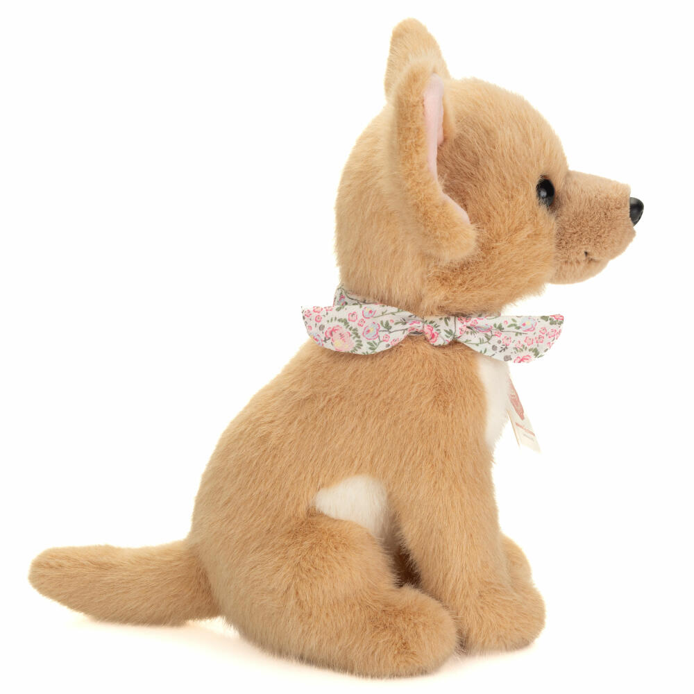 Teddy Hermann Chihuahua sitzend, Kuscheltier, Stofftier, Plüschtier, 25 cm, 919001