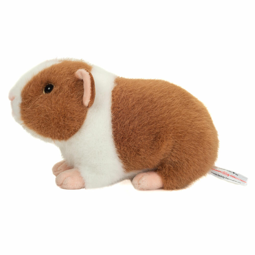 Teddy Hermann Meerschweinchen, Kuscheltier, Stofftier, Plüschtier, Hellbraun-Weiß, 19 cm, 926658