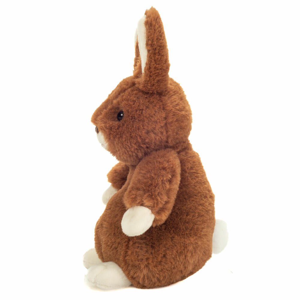Teddy Hermann Herzekind Hase Luna, Kuscheltier, Stofftier, Plüschtier, Dunkelbraun, 20 cm, 939887
