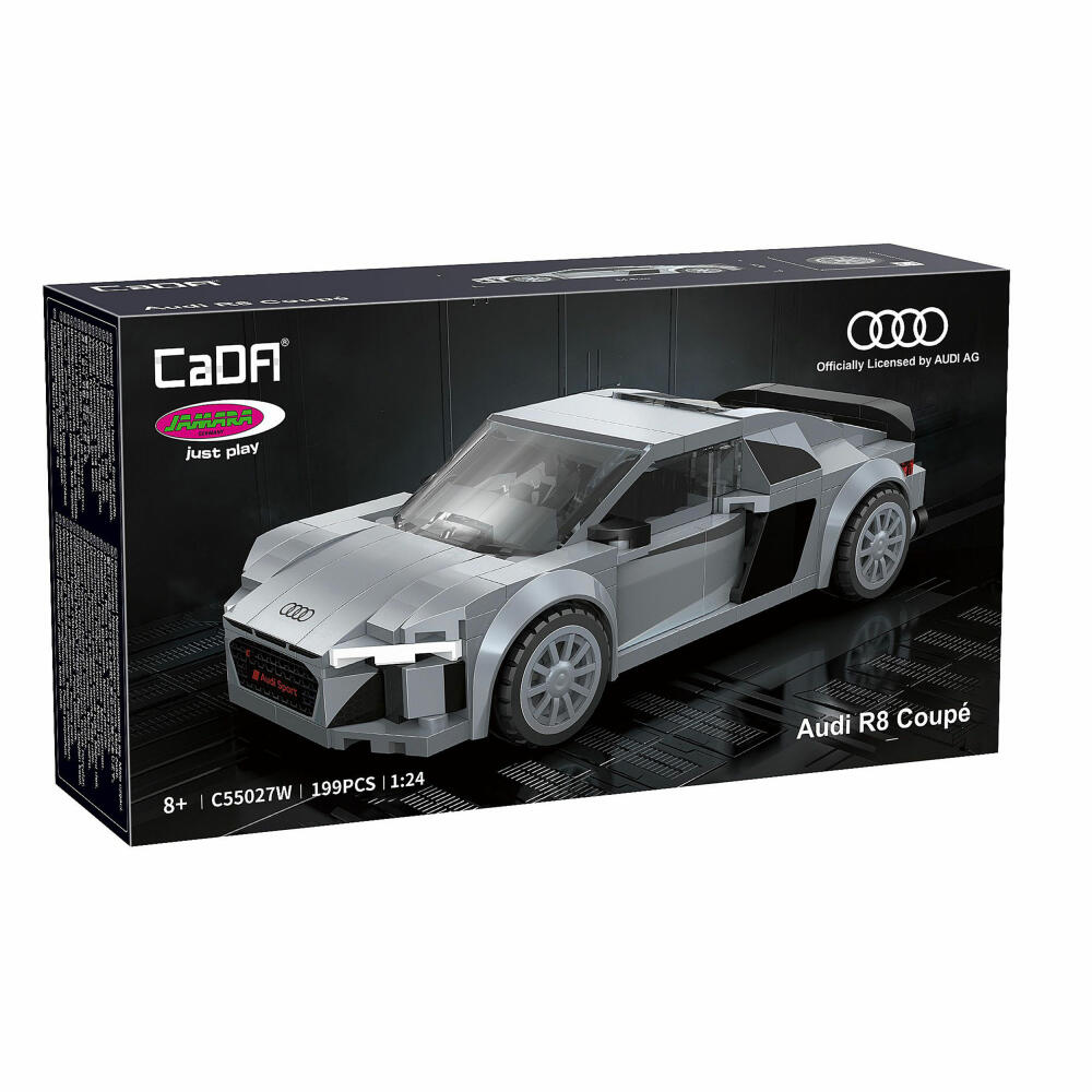 CaDA Audi R8 Coupe 1:24 grau Bricks, 402880