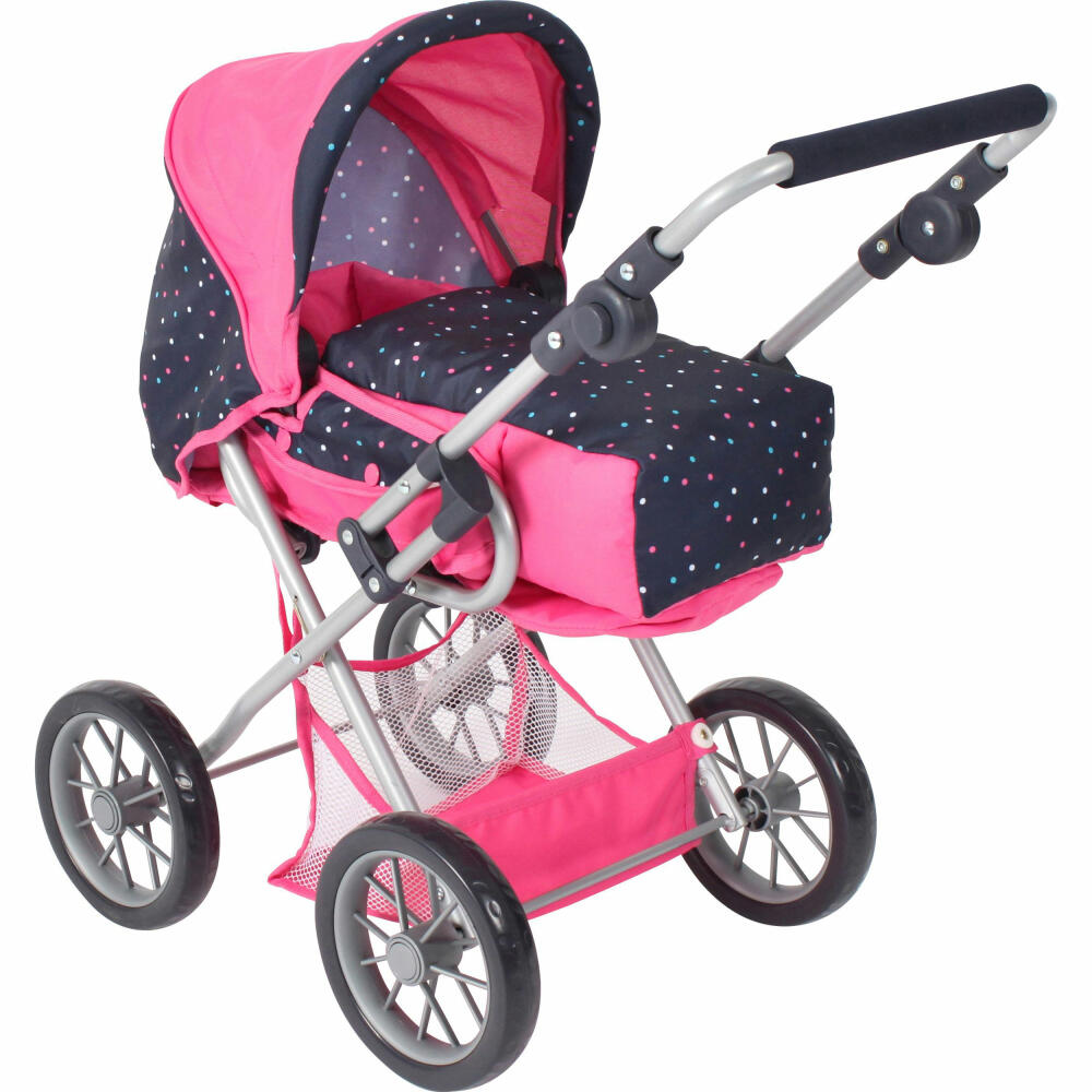 Bayer Chic Kombi-Puppenwagen LENI Konfetti, pink, 560-84