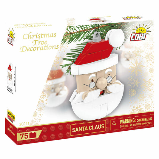 Cobi Klemmbaustein-Set Christbaumschmuck - Weihnachtsmann, 75 Teile, COBI-20011