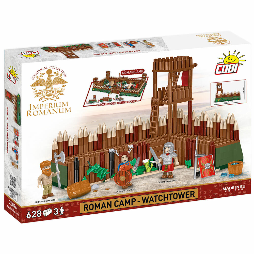 Cobi Klemmbaustein-Set Imperium Romanum - Römischer Lager-Wachturm, 628 Teile, COBI-20076