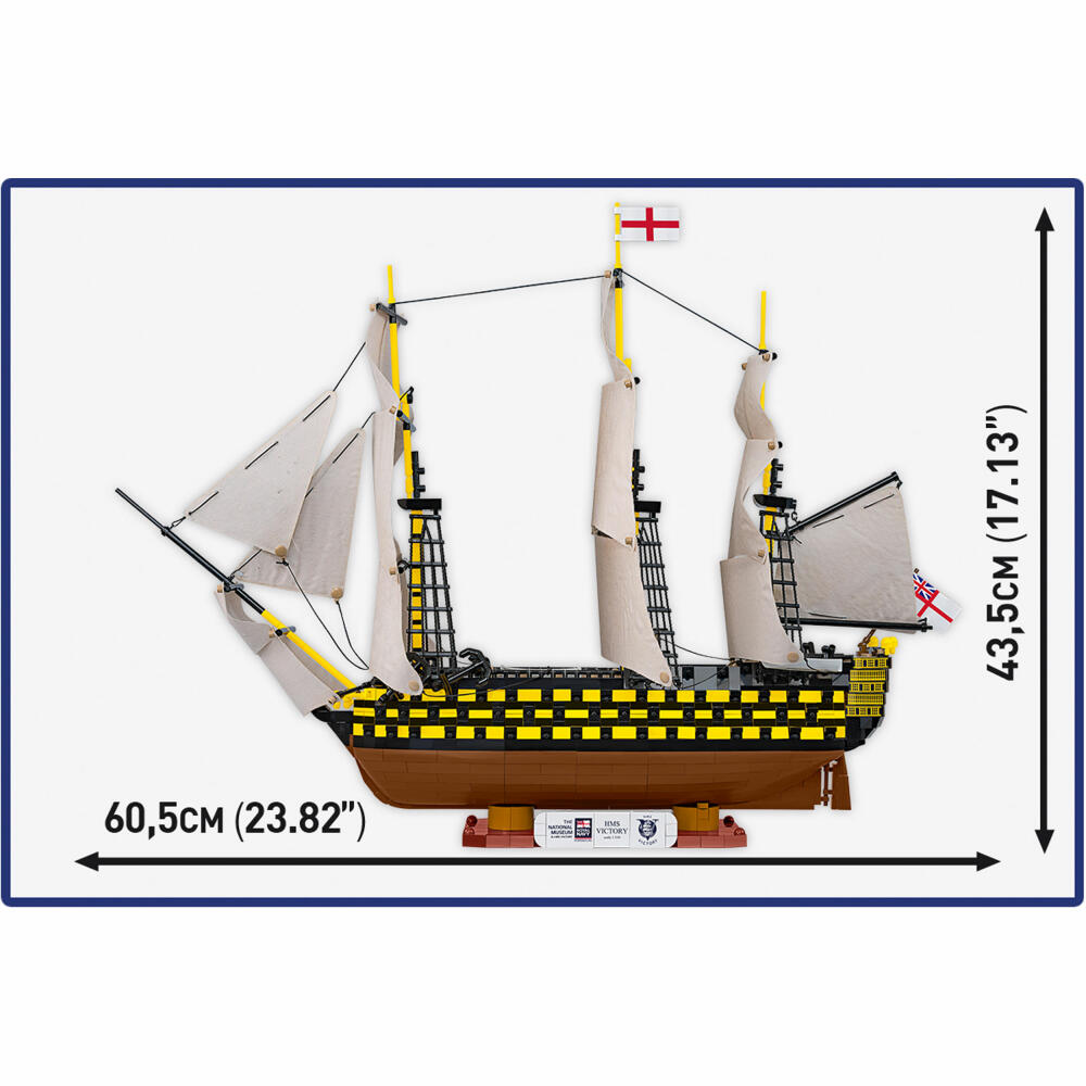Cobi Klemmbaustein-Set Napoleonic Wars - HMS Victory, 2517 Teile, COBI-20096