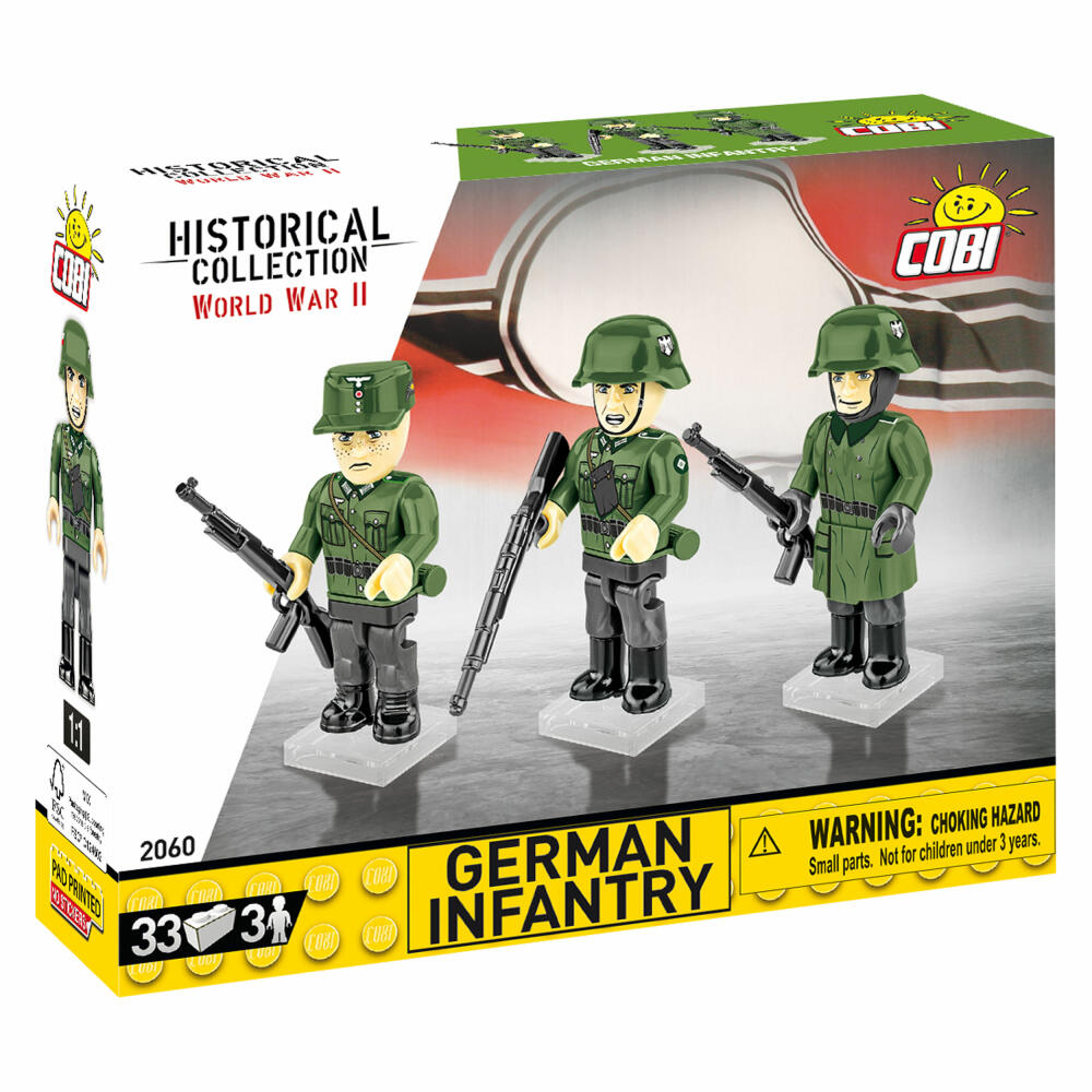 Cobi Klemmbaustein-Set Deutsche Infanterie, Wehrmacht, WW2, 33 Teile, COBI-2060