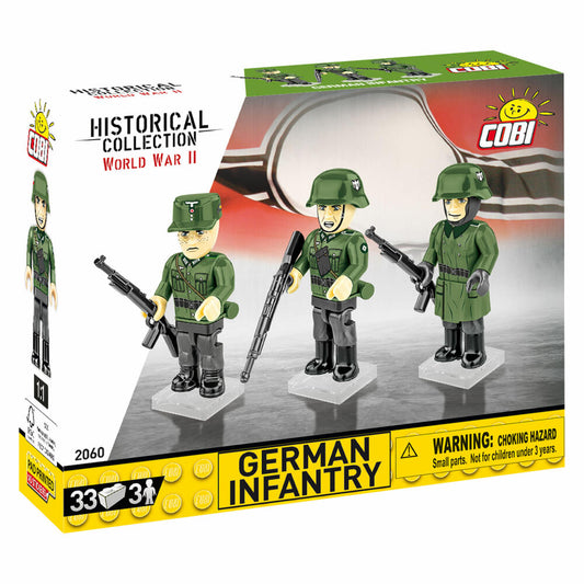 Cobi Klemmbaustein-Set Deutsche Infanterie, Wehrmacht, WW2, 33 Teile, COBI-2060
