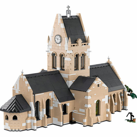 Cobi Klemmbaustein-Set Sainte-Mere-Eglise Kirche, WW2, 2280 Teile, COBI-2299