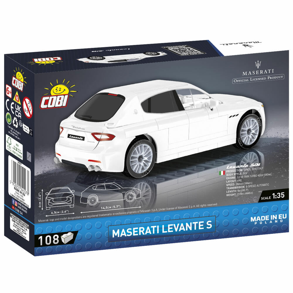 Cobi Klemmbaustein-Set Maserati Levante S, Auto, 108 Teile, COBI-24507