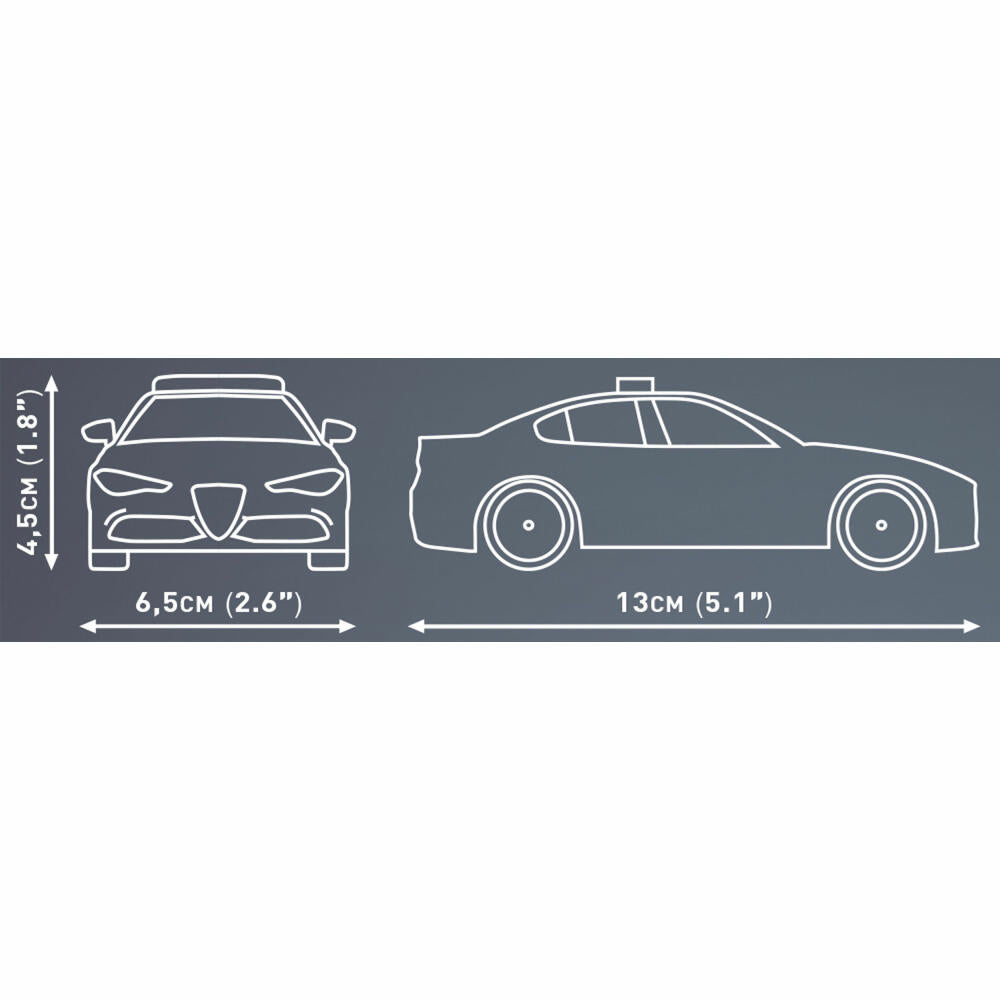 Cobi Klemmbaustein-Set Alfa Romeo Giulia Quadr. Polizia, 93 Teile, 24606