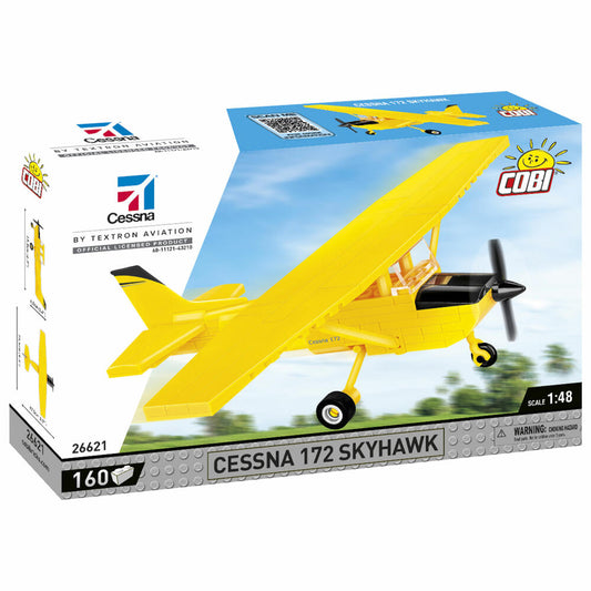 Cobi Klemmbaustein-Set Cessna 172 Skyhawk Gelb, Flugzeug, 160 Teile, COBI-26621