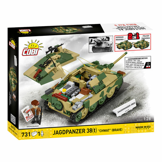 Cobi Klemmbaustein-Set Jagdpanzer 38(T) Brave, 731 Teile, 2670