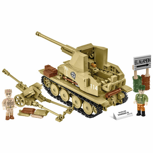 Cobi Klemmbaustein-Set Sd.Kfz.139 Marder III, Panzer, WW2, 486 Teile, COBI-3131