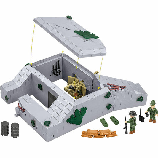 Cobi Klemmbaustein-Set Deutscher Bunker Regelbau 667, WW2, 642 Teile, COBI-3136