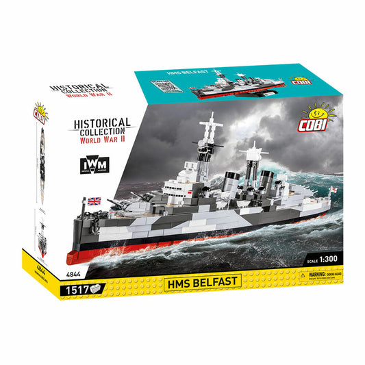 Cobi Klemmbaustein-Set HMS Belfast IWM, 1517 Teile, 4844