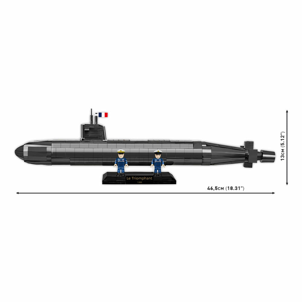 Cobi Klemmbaustein-Set U-Boot Sous-Marin SNLE, 643 Teile, 4859