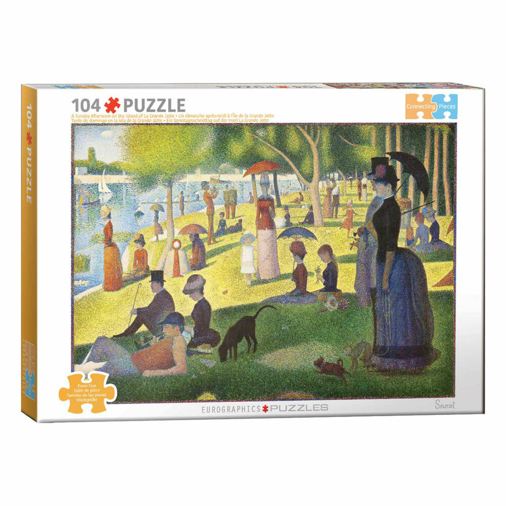 Eurographics Puzzle Sonntag am See - Georges Seurat, 104 Teile, 36 x 26 cm, 6704-5707