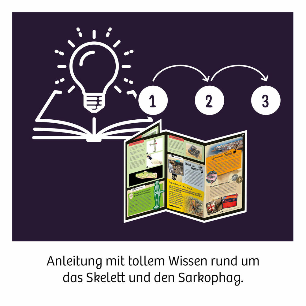 KOSMOS Grusel-Skelett, Ausgrabungsset, Ausgrabung, Experimente, ab 7 Jahren, 658328