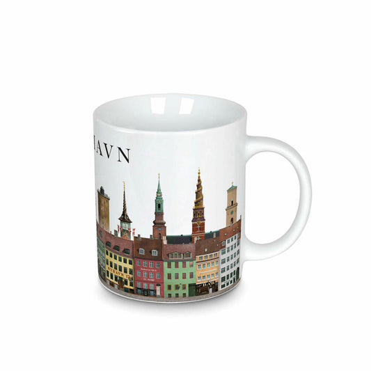 Martin Schwartz Becher Kopenhagen, Kaffeebecher mit Stadtmotiv, Porzellan, 300 ml, MS-8000