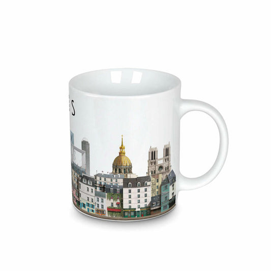 Martin Schwartz Becher Paris, Kaffeebecher mit Stadtmotiv, Porzellan, 300 ml, MS-8003