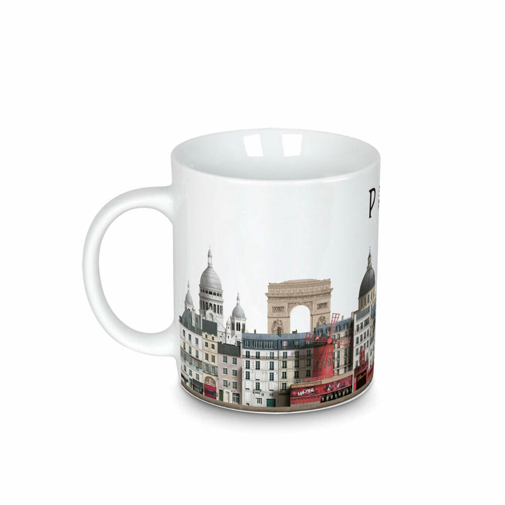 Martin Schwartz Becher Paris, Kaffeebecher mit Stadtmotiv, Porzellan, 300 ml, MS-8003