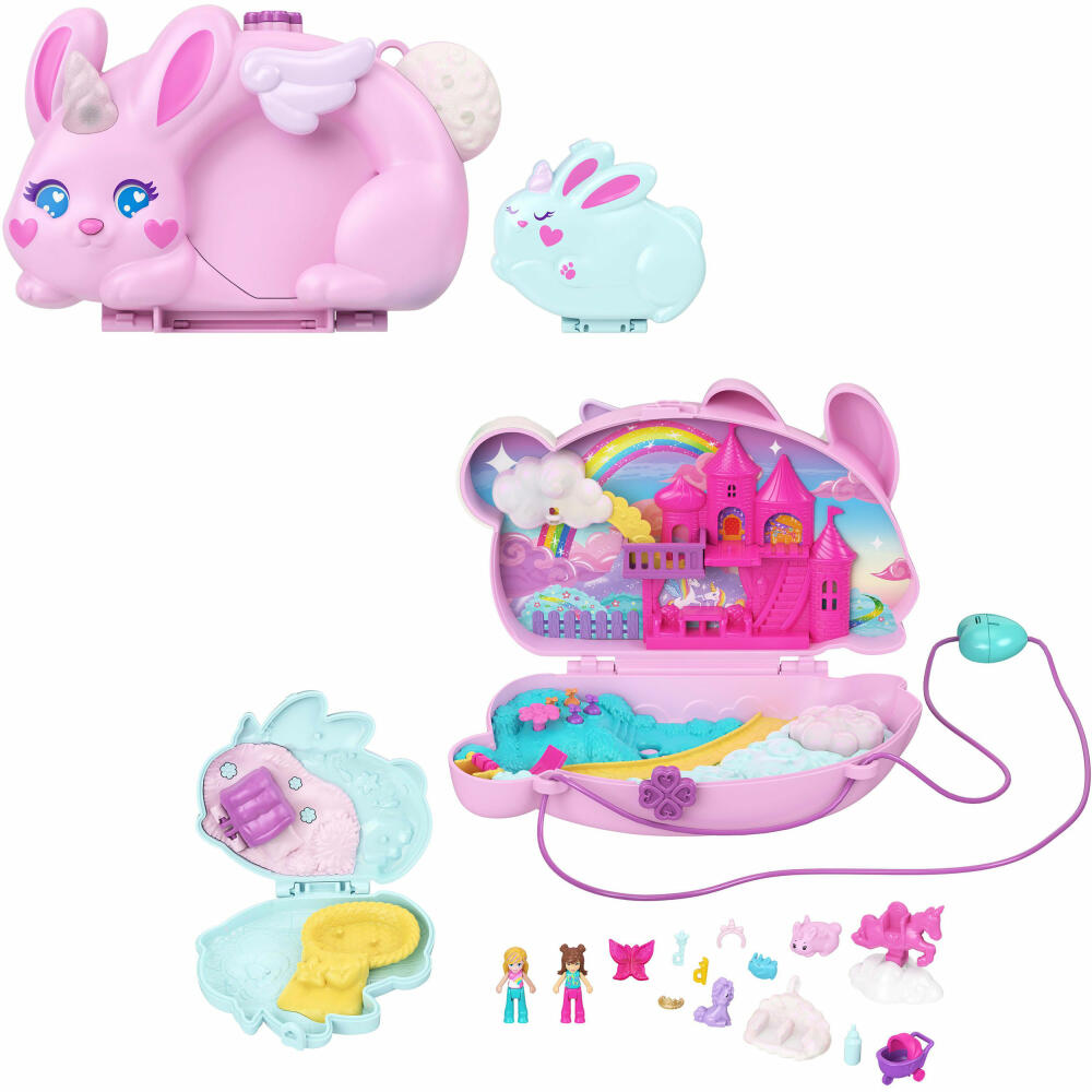 Polly Pocket POP Baby und Häschenmama Schatulle, JFT88