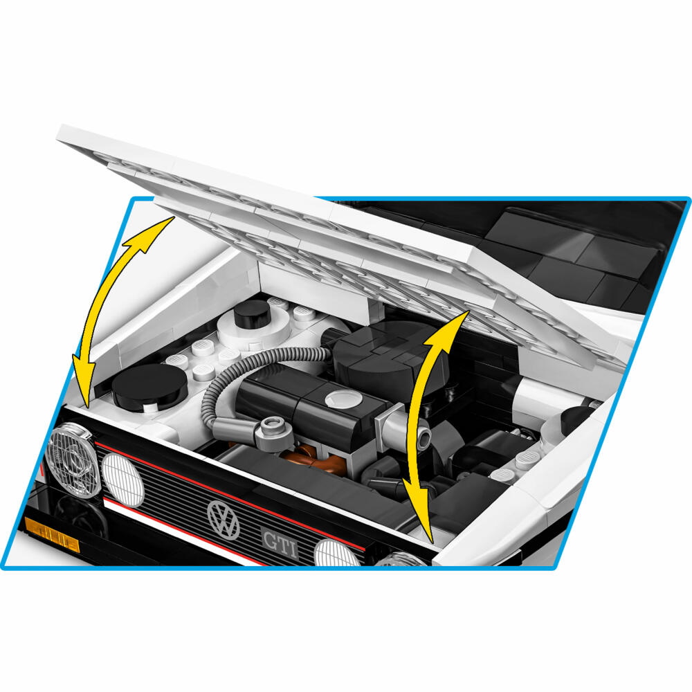 Cobi Klemmbaustein-Set Volkswagen Golf GTI 76-83 Executive Edition, 1743 Teile, COBI-24358