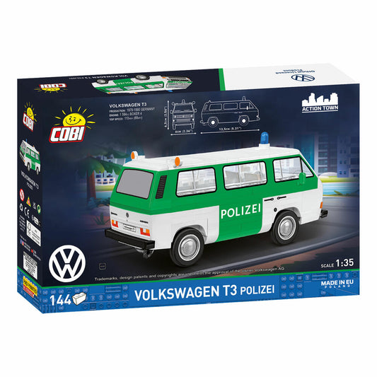 Cobi Klemmbaustein-Set VW T3 Polizei, 144 Teile, 24637