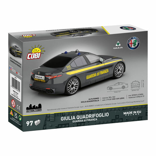 Cobi Klemmbaustein-Set Alfa Romeo Giulia Quadr. Guardia, 97 Teile, 24657