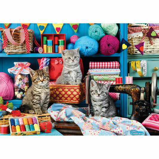 Eurographics Puzzle Katzen im Nähzimmer, 1000 Teile, 68 x 48 cm, 6000-6020