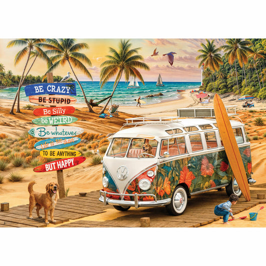 Eurographics Puzzle VW Be Happy, 1000 Teile, 68 x 48 cm, 6000-6066