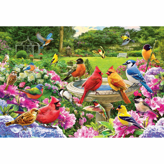 Eurographics Puzzle Gartenvögel Treffen, 2000 Teile, 68 x 97 cm, 8220-6134