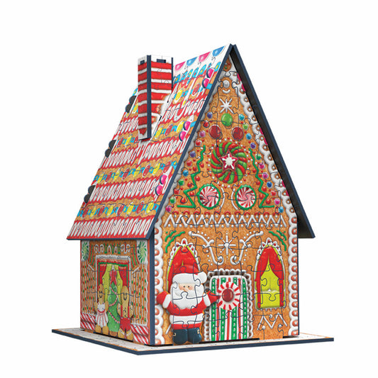 Eurographics 3D-Puzzle Lebkuchenhaus, 302 Teile, 15 x 17.7 cm, 9905-6043