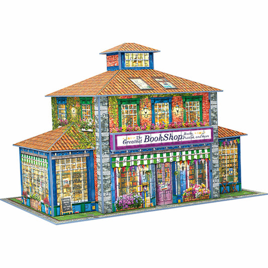 Eurographics 3D-Puzzle Bookstore, 1100 Teile, 42 x 29 cm, 9910-6046