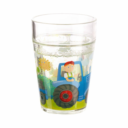 HABA Glitzerbecher Traktor, Becher, Kinderbecher, Kinder, 150 ml, 2011680001