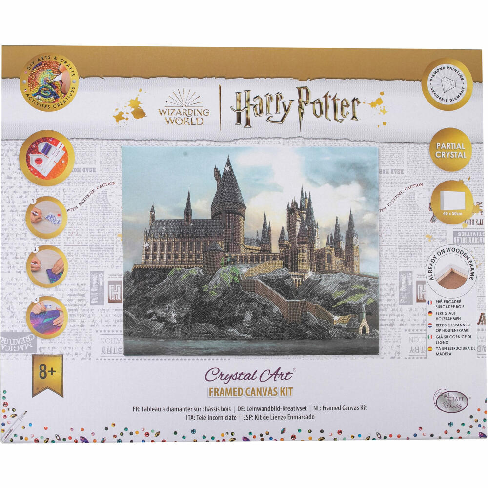 Harry Potter Crystal Art Leinwandbild Hogwarts Castle, CAK-HPS600L