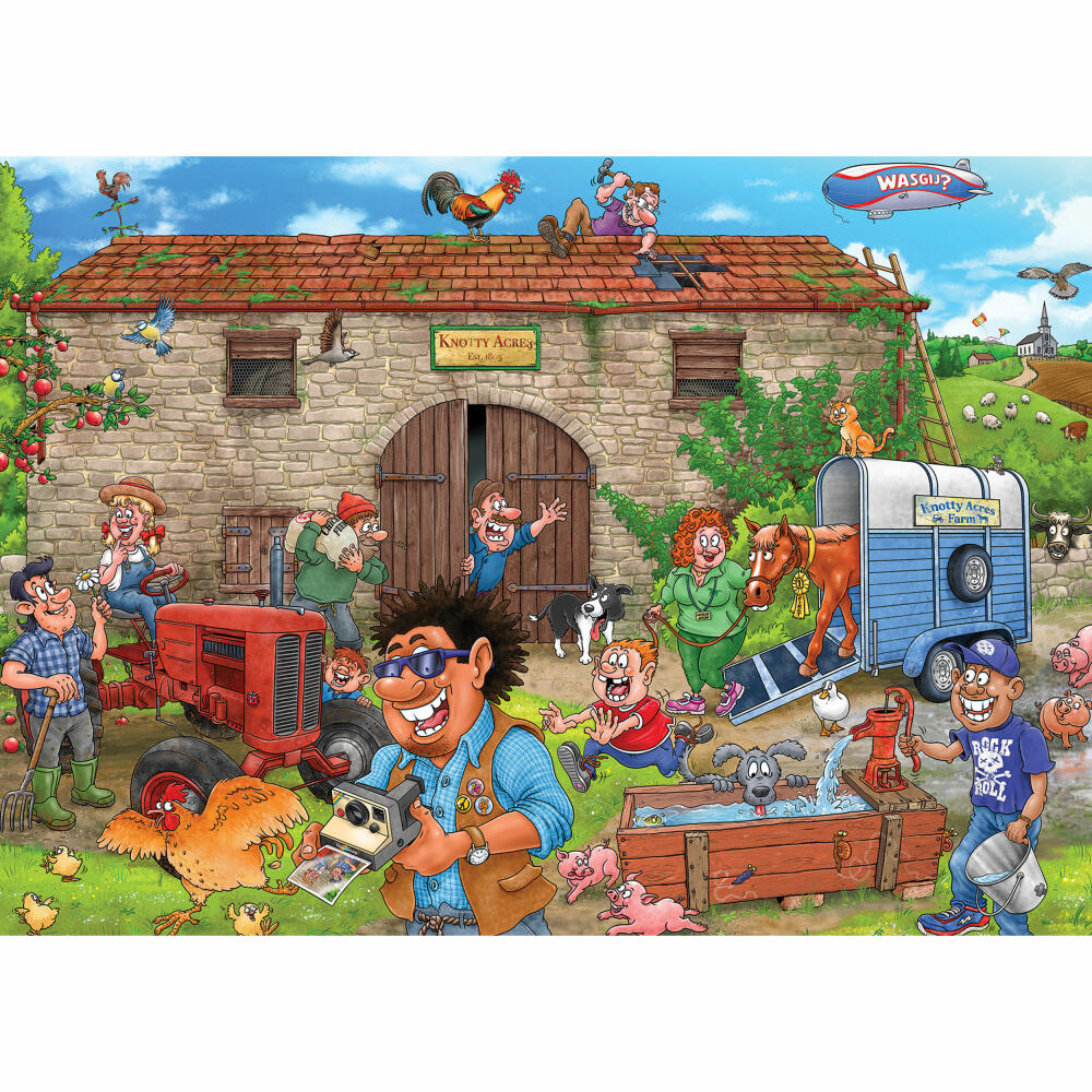 Jumbo Wasgij Destiny 30 Glück ernten, Puzzle, Erwachsenenpuzzle, 1000 Teile, 1110100514