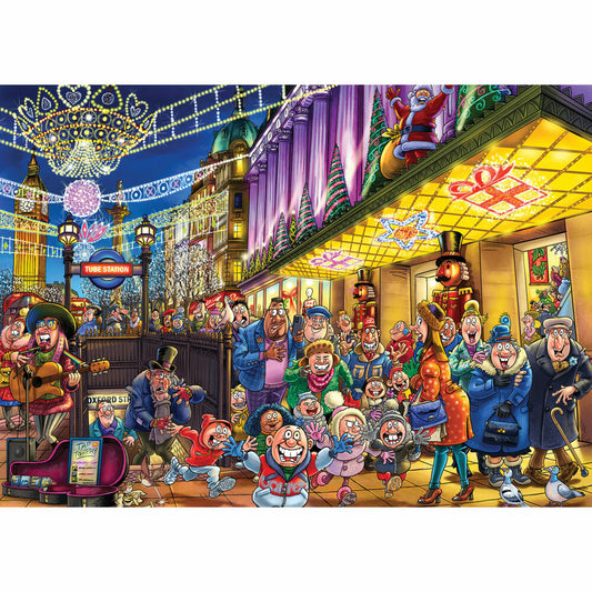 Jumbo Wasgij Christmas 20 - Christmas Carol, Puzzle, Erwachsenenpuzzle, 2 x 1000 Teile, 1110100598