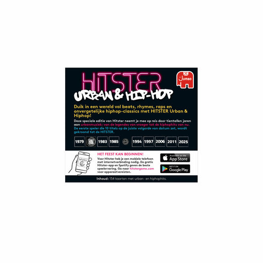 Jumbo Hitster - Urban & Hip-Hop, Erweiterung, Musik Partyspiel, Ratespiel, ab 16 Jahren, 1110100787