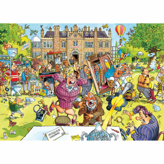 Jumbo Wasgij Retro Original 10 - Antiquitätenjagd!, Puzzle, Erwachsenenpuzzle, 1000 Teile, 1110100800