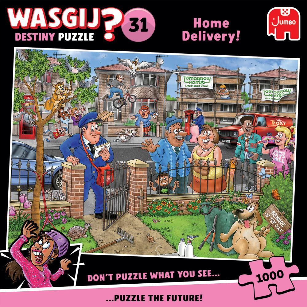 Jumbo Wasgij Destiny 31 Lieferung frei Haus, Puzzle, Erwachsenenpuzzle, 1000 Teile, 1110100805