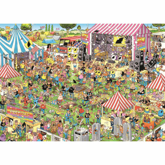 Jumbo Jan van Haasteren Popfestival, Puzzle, Erwachsenenpuzzle, 1000 Teile, 19028