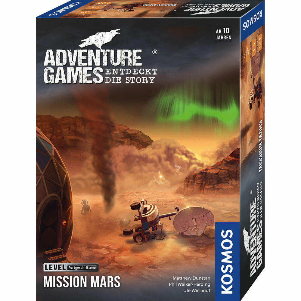 KOSMOS Adventure Games Mission Mars, Kooperatives Abenteuerspiel, Rätsel, Gesellschaftsspiel, ab 10 Jahren, 685331