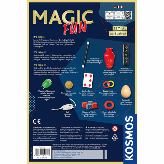 KOSMOS Magic Fun, Zauberkasten, Zaubern, Tricks, Zaubertricks, ab 8 Jahren, 694340