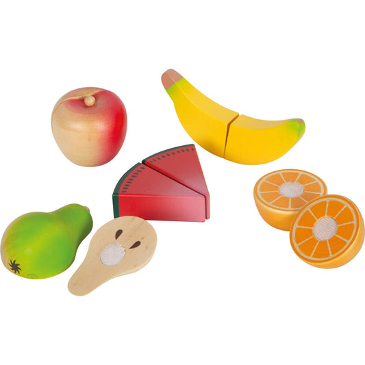 Legler Small Foot Schneide-Set Obst und Gemüse fresh, Rollenspielzeug, ab 24 Monate, Holz, Bunt, 12563