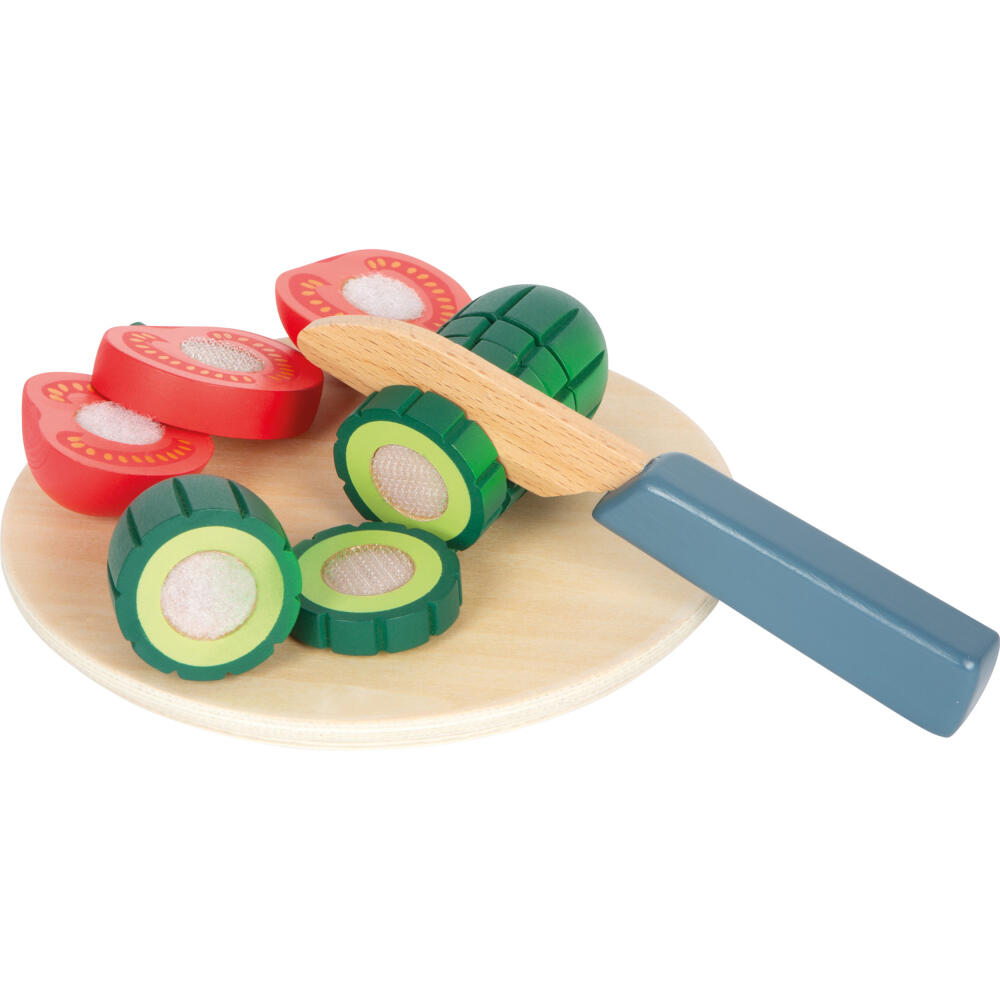 Legler Small Foot Schneide-Set Salat fresh, Rollenspielzeug, ab 24 Monate, Holz, Bunt, 12612