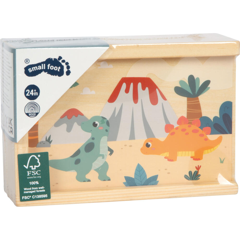 Legler Small Foot Memo Dino, Gesellschaftsspiel, ab 24 Monate, Holz, Bunt, 12616