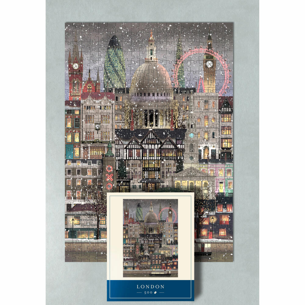 Martin Schwartz Puzzle London Christmas, Städtepuzzle England, 33 x 47 cm, 500 Teile, MS1621