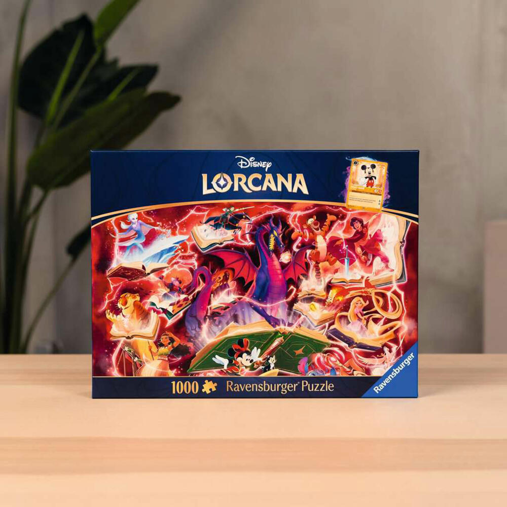 Ravensburger Disney Lorcana Glimmers of the Realm: Ruby, Puzzle, Erwachsenenpuzzle, 1000 Teile, 12001624