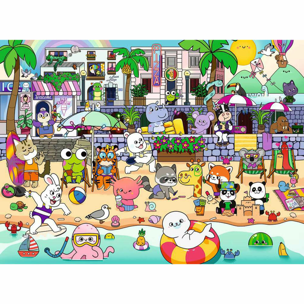 Ravensburger Spaß an der Strandpromenade, Puzzle, Kinderpuzzle, Kinder, 150 Teile XXL, 12001704